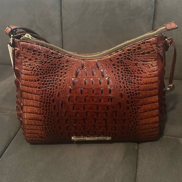 NWT Brahmin Gracie Pecan Shoulder Bag - Picture 1 of 11
